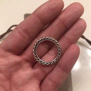 DAVID YURMAN authentic silver ring size 6.5